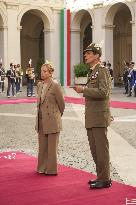 Giorgia Meloni Meets Umaro Sissoco Embalo In Rome - Italy