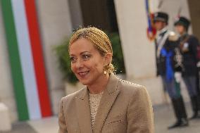 Giorgia Meloni Meets Umaro Sissoco Embalo In Rome - Italy