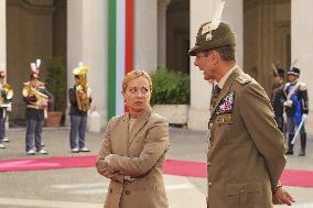 Giorgia Meloni Meets Umaro Sissoco Embalo In Rome - Italy