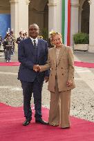 Giorgia Meloni Meets Umaro Sissoco Embalo In Rome - Italy