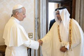 Pope Leo XIV Meets Prince Salman bin Hamad Al Khalifa of Bahrain - Vatican