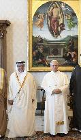 Pope Leo XIV Meets Prince Salman bin Hamad Al Khalifa of Bahrain - Vatican