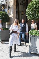 Lila Grace Moss Leaves The Ritz - Paris