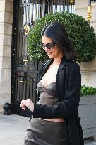 PFW - Kendall Jenner Leaves The Ritz - Paris