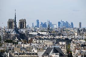 Illustrations Of Paris Rooftops - France