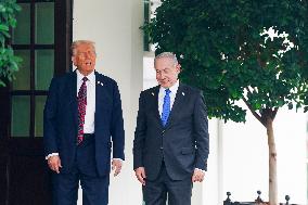 President Trump meets with Israeli Prime Minister Netanyahu at the WHite House