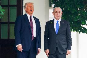 President Trump meets with Israeli Prime Minister Netanyahu at the WHite House