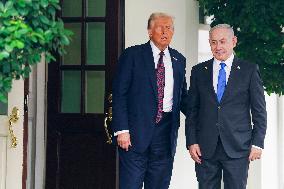 President Trump meets with Israeli Prime Minister Netanyahu at the WHite House