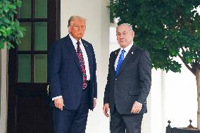 President Trump meets with Israeli Prime Minister Netanyahu at the WHite House