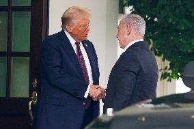 President Trump meets with Israeli Prime Minister Netanyahu at the WHite House