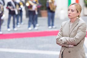 Giorgia Meloni Meets Bahrain Prime Minister - Rome
