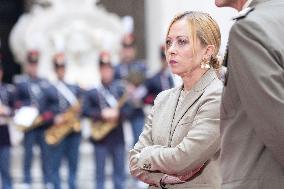 Giorgia Meloni Meets Bahrain Prime Minister - Rome