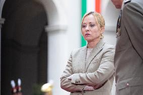 Giorgia Meloni Meets Bahrain Prime Minister - Rome