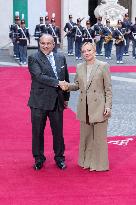 Giorgia Meloni Meets Bahrain Prime Minister - Rome