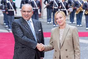 Giorgia Meloni Meets Bahrain Prime Minister - Rome
