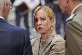 Giorgia Meloni Meets Bahrain Prime Minister - Rome