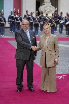 Giorgia Meloni Meets Bahrain Prime Minister - Rome