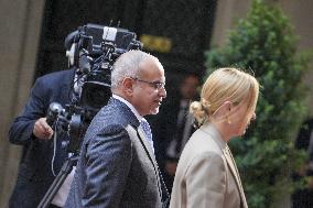 Giorgia Meloni Meets Bahrain Prime Minister - Rome