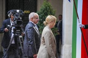 Giorgia Meloni Meets Bahrain Prime Minister - Rome