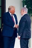 President Trump meets with Israeli Prime Minister Netanyahu at the WHite House