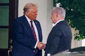 President Trump meets with Israeli Prime Minister Netanyahu at the WHite House