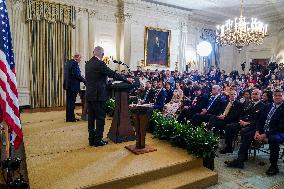 US President Trump welcomes Israeli Prime Minister Netanyahu to the White House