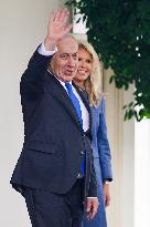 US President Trump welcomes Israeli Prime Minister Netanyahu to the White House