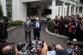 Democratic Leaders Meet Press after Trump Meeting on the Government Shutdown