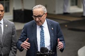 Democratic Leaders Meet Press after Trump Meeting on the Government Shutdown