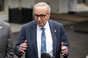 Democratic Leaders Meet Press after Trump Meeting on the Government Shutdown