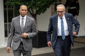 Democratic Leaders Meet Press after Trump Meeting on the Government Shutdown