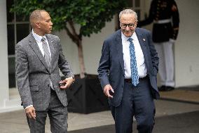 Democratic Leaders Meet Press after Trump Meeting on the Government Shutdown