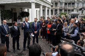 Republican Leaders Meet Press after Trump Meeting on the Government Shutdown