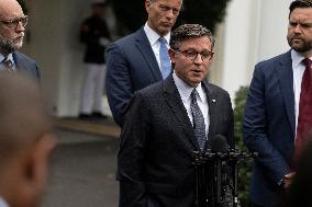 Republican Leaders Meet Press after Trump Meeting on the Government Shutdown