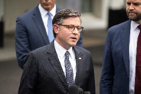 Republican Leaders Meet Press after Trump Meeting on the Government Shutdown