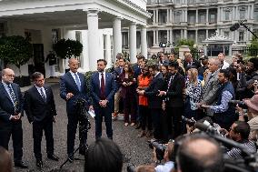 Republican Leaders Meet Press after Trump Meeting on the Government Shutdown
