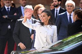 Queen Letizia At 5th of Retina Eco Awards - Madrid