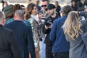 PFW Louis Vuitton Outside Arrivals