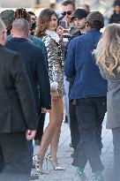 PFW Louis Vuitton Outside Arrivals