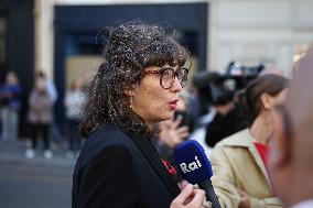Funeral of Italo-French actress Claudia Cardinale at Saint-Roch Church - Paris