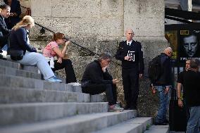 Funeral of Italo-French actress Claudia Cardinale at Saint-Roch Church - Paris
