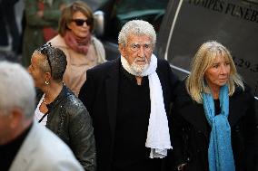 Funeral of Italo-French actress Claudia Cardinale at Saint-Roch Church - Paris