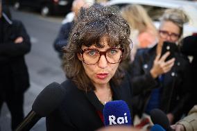 Funeral of Italo-French actress Claudia Cardinale at Saint-Roch Church - Paris