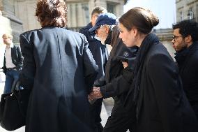 Funeral of Italo-French actress Claudia Cardinale at Saint-Roch Church - Paris