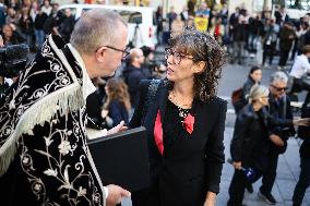 Funeral of Italo-French actress Claudia Cardinale at Saint-Roch Church - Paris