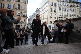 Funeral of Italo-French actress Claudia Cardinale at Saint-Roch Church - Paris