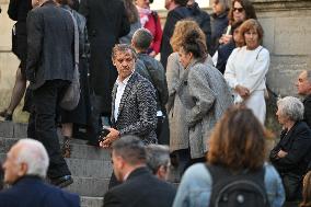 Funeral of Italo-French actress Claudia Cardinale at Saint-Roch Church - Paris