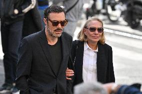 Funeral of Italo-French actress Claudia Cardinale at Saint-Roch Church - Paris