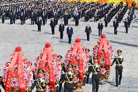 President Xi Jinping Paying Tribute to Fallen National Heroes - Beijing