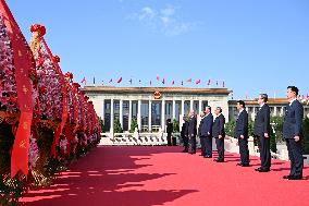 President Xi Jinping Paying Tribute to Fallen National Heroes - Beijing